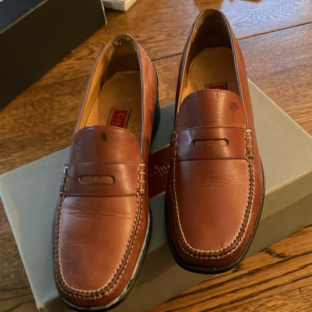 Cole Haan Brown Leather Penny Loafers Timeless Flats